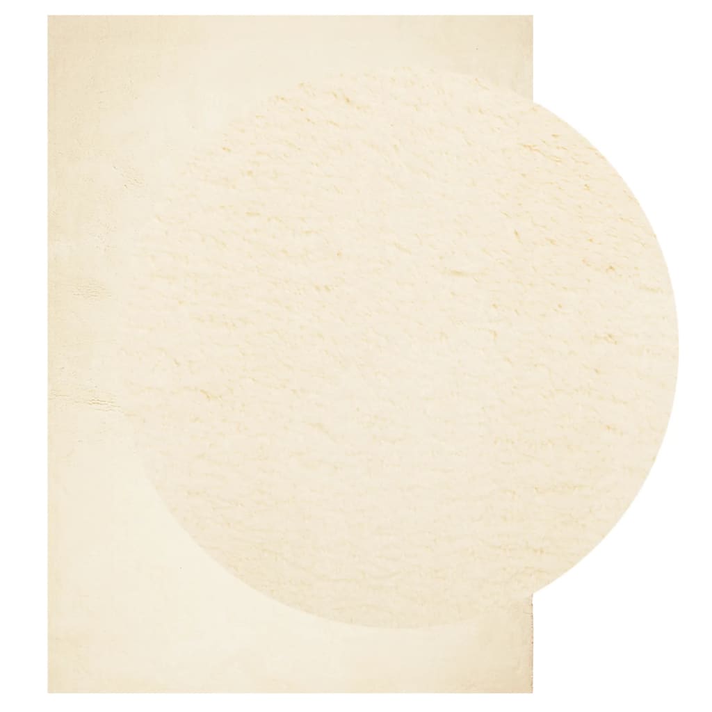 Vidaxl RUG HUARTE BAJA POLA Softable lavable de 240x340 cm de crema