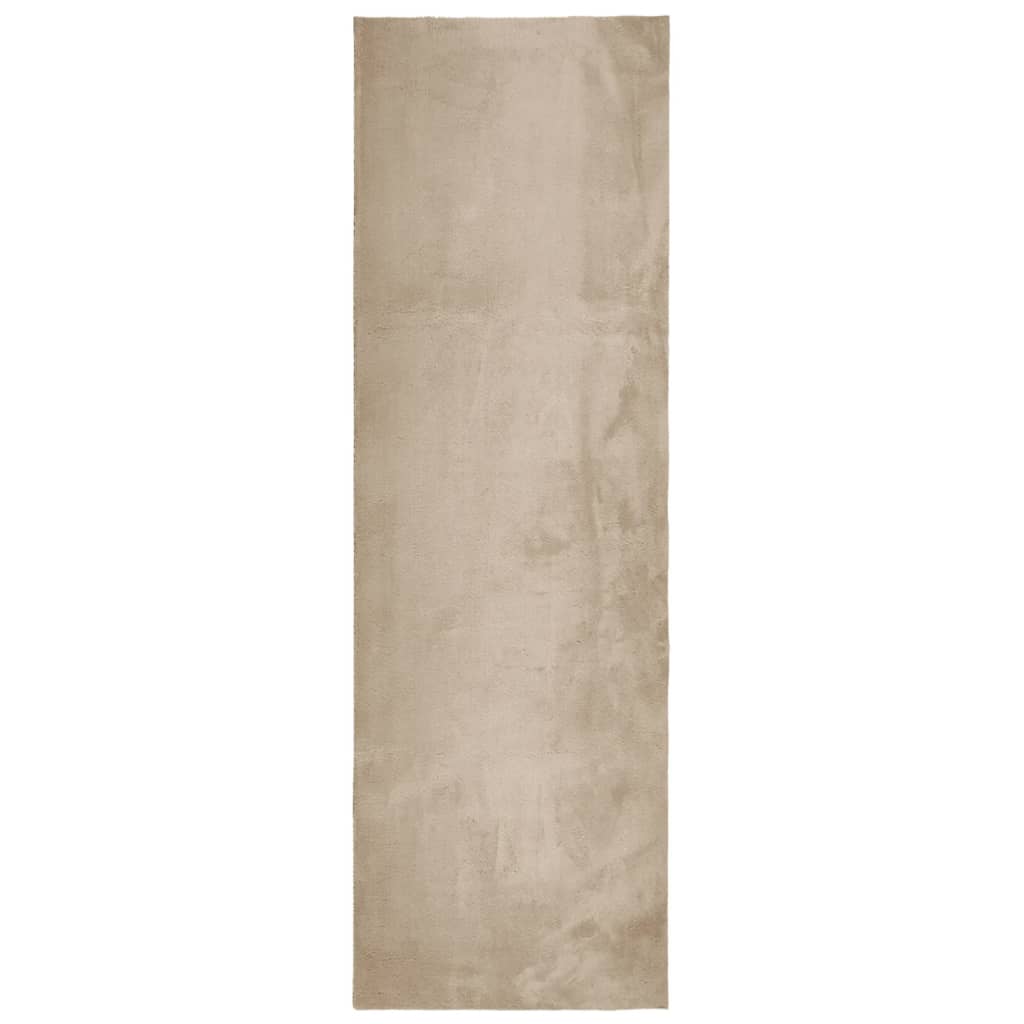 VIDAXL RUGH HUARTE -POLOLE -POLOLE SOLABILE MORSO 80x250 cm sabbia