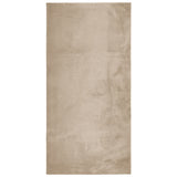 Vidaxl Teppich Huarte Low -Molon Weichwaschbar 100x200 cm Sand -Colored