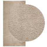 Vidaxl rug harte low -pole mëll ass 100x200cm Sand -colored