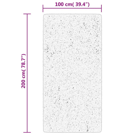 Vidaxl vloerkleed huarte laagpolig zacht wasbaar 100x200cm zandkleurig