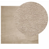 Vidaxl Teppich Huarte niedrig -molsenweichwaschbar 120x120 cm Sand -Colored