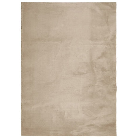 Vidaxl vloerkleed huarte laagpolig zacht wasbaar 240x340cm zandkleurig