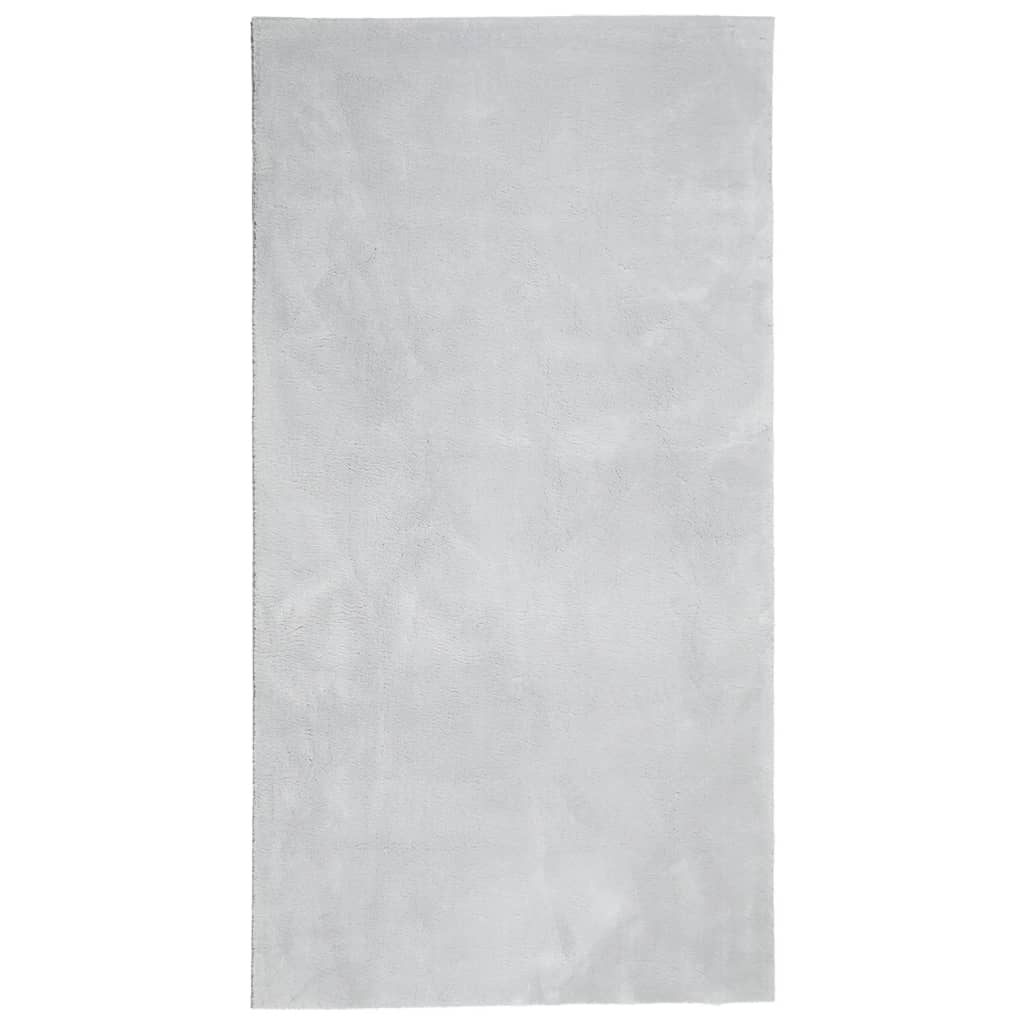 Tapis Vidaxl Huarte Low-Pole Soft Soft Washable 80x150 cm Gray