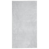 Vidaxl rug harte low -pole mëll wäschen 80x150 cm Grau