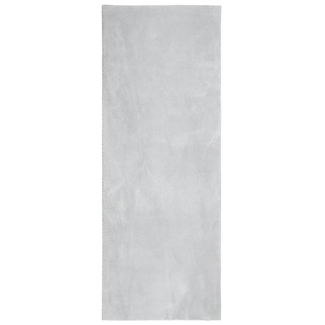 Vidaxl vloerkleed huarte laagpolig zacht wasbaar 80x200 cm grijs