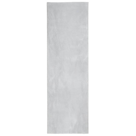 Vidaxl vloerkleed huarte laagpolig zacht wasbaar 80x250 cm grijs