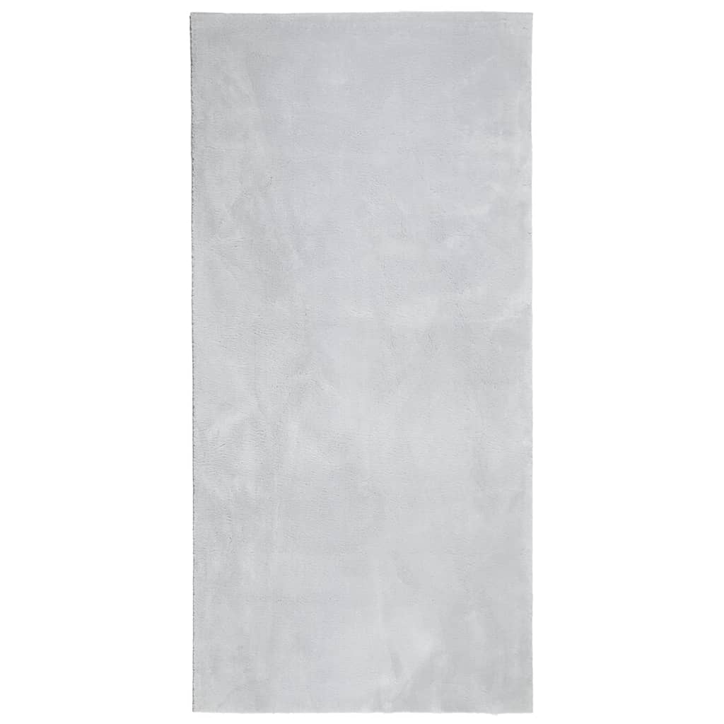 Tapis Vidaxl Huarte Low-Pole Soft Soft Lavable 100x200 cm Gray