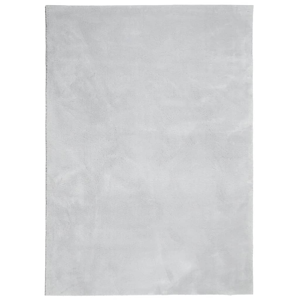 Vidaxl RAG HUARTE -POLOLE -POLOLE SOLABILE MORSE 120X170 cm Grigio