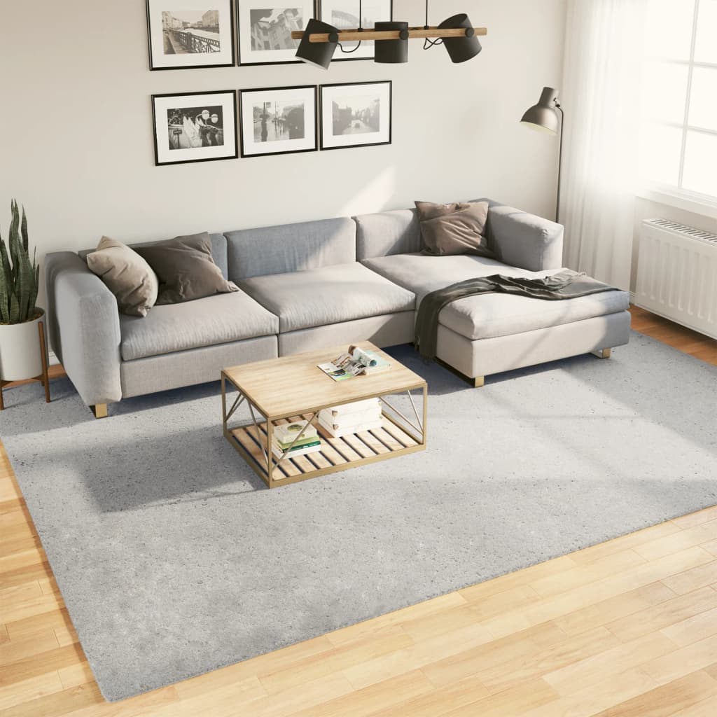 VIDAXL RUG HUARTE LOW -BOLE SOFTSvaskbar 240x340 cm grå