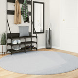 Vidaxl Rug Huarte Low -Pole Soft Washable Ø 200 cm grå