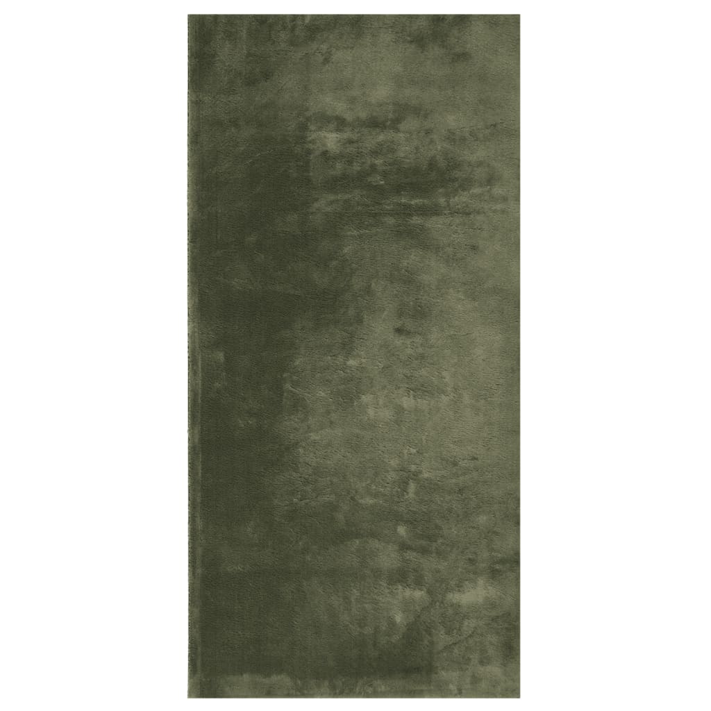 Vidaxl Rug Huarte Low -Pole Soft Washable 100x200 cm Forest Green