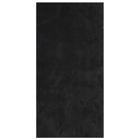 Vidaxl vloerkleed huarte laagpolig zacht wasbaar 100x200 cm zwart