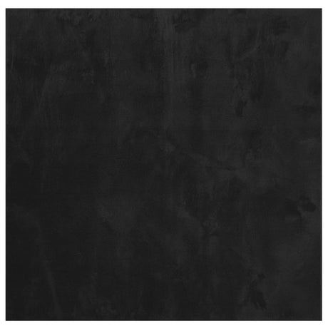 Vidaxl vloerkleed huarte laagpolig zacht wasbaar 120x120 cm zwart