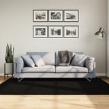 Vidaxl vloerkleed huarte laagpolig zacht wasbaar 140x200 cm zwart