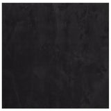 Vidaxl Teppich Huarte Low -Molzen weiche Waschable 160x160 cm Schwarz