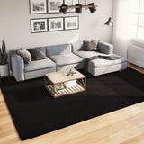 Tapis Vidaxl Huarte Low-Pole Soft Soft Lavable 240x340 cm noir