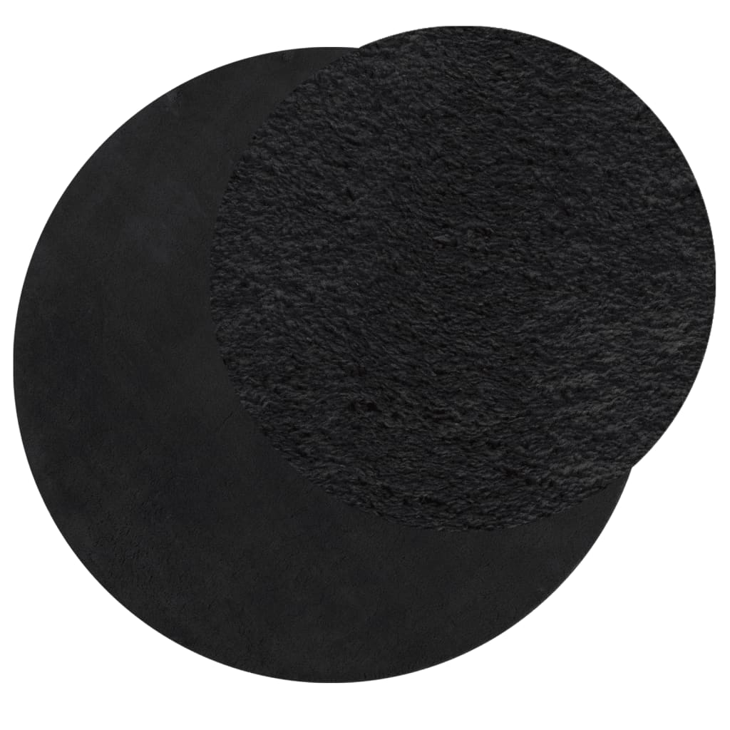 VIDAXL RAG HUARTE -POLOLE -POLOLE SOLABILE MORSO Ø 120 cm nero