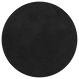 Tapis vidaxl Huarte Low-Pole Soft Soft Washable Ø 160 cm noir