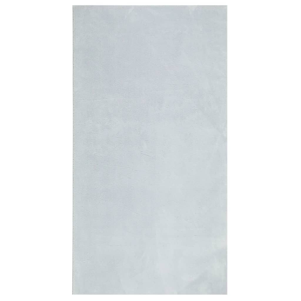 Tapis vidaxl Huarte Low-Pole Soft Soft Washable 80x150 cm bleu