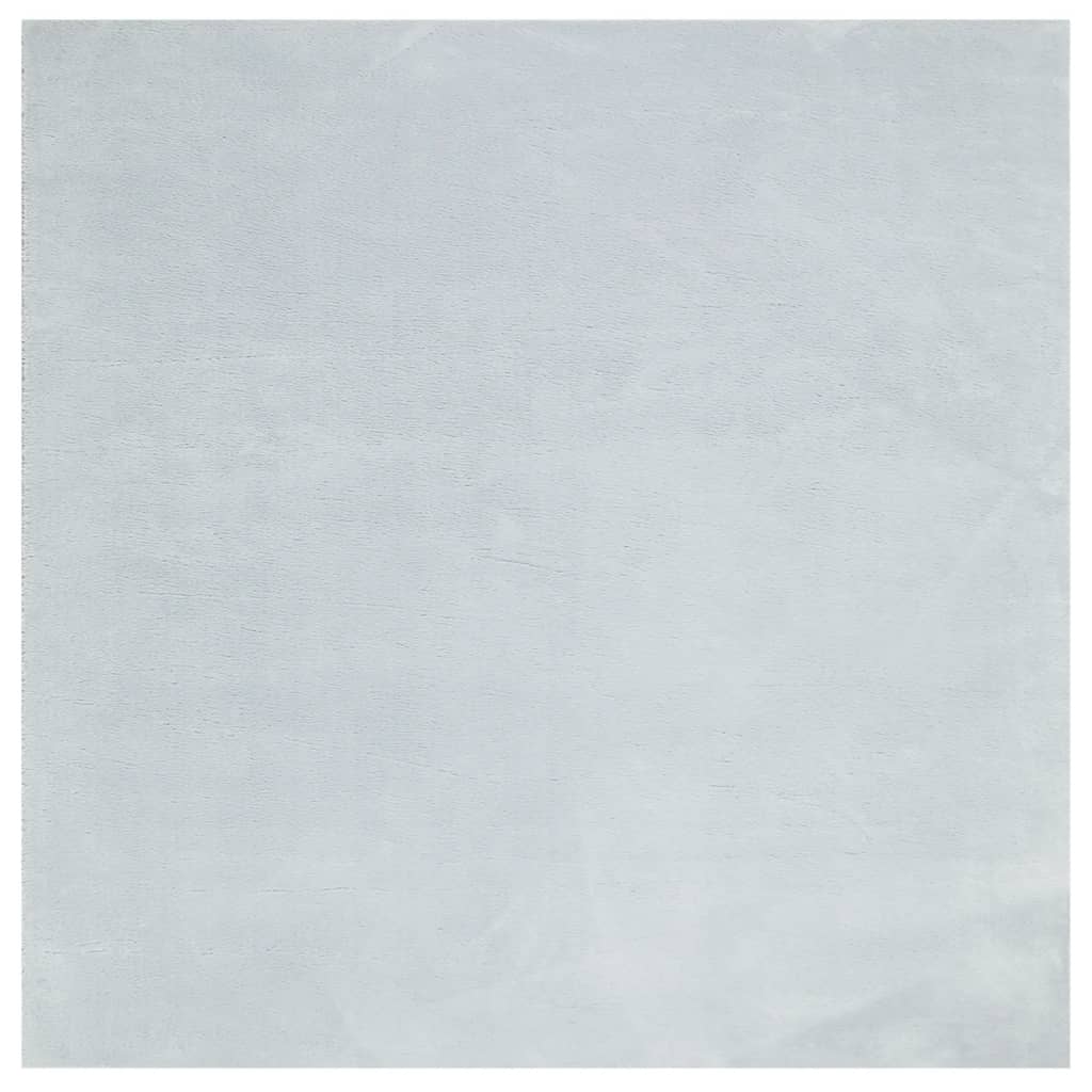 Tapis vidaxl Huarte Low -pole Soft Soft Lavable 120x120 cm bleu