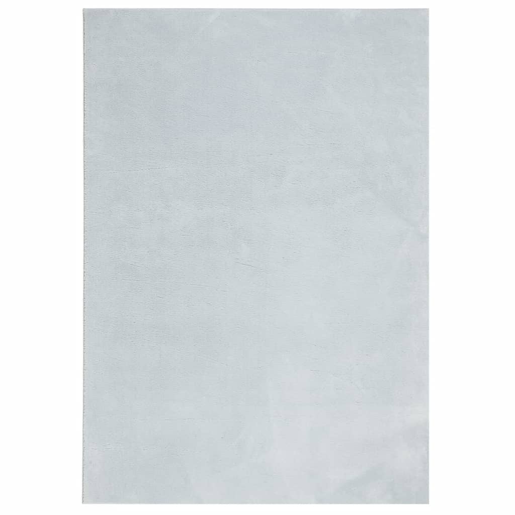 Vidaxl rug Huarte low -pole soft washable 140x200 cm blue