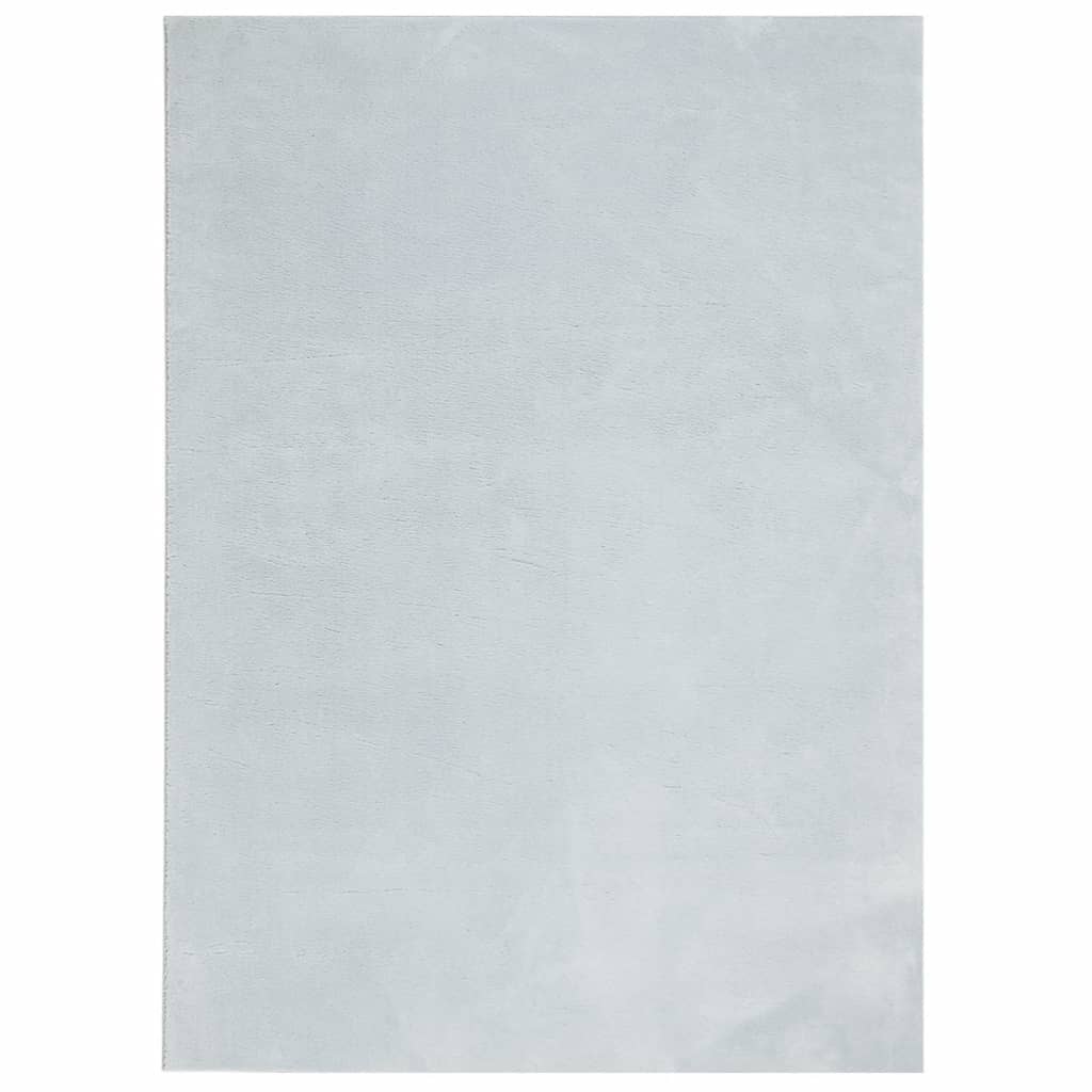 Tapis Vidaxl Huarte Low-Pole Soft Soft Lavable 240x340 cm bleu