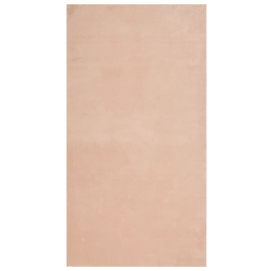 Tapis Vidaxl Huarte Low -Pile Soft Soft Washable 80x150 cm rose