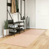 Vidaxl rug harte low -pile mëll weichbar 80x250 cm rosa