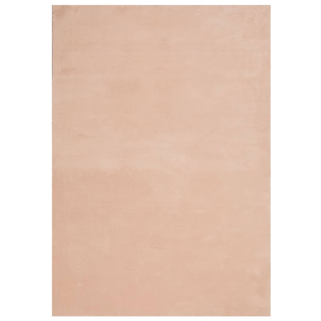 Vidaxl rug harte low -pile mëll mëll ass 120x170 cm rosa