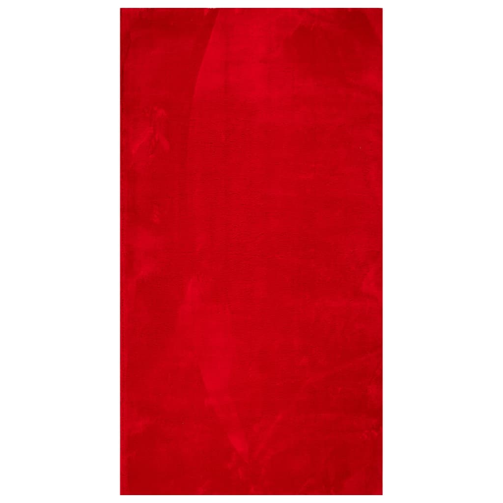 VIDAXL RAG HUARTE LASSO -DIPLE SOLABILE MORSE 60X110 CM ROSSO