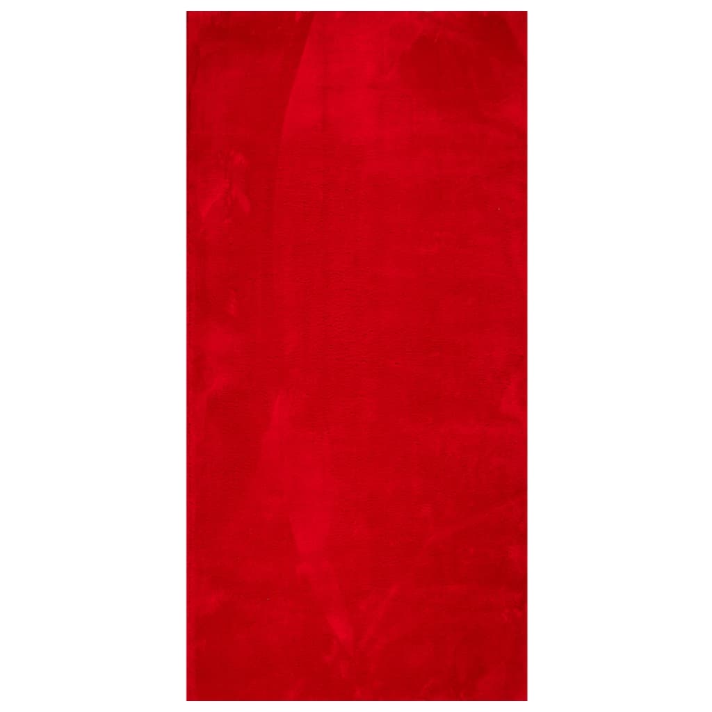 Vidaxl rug Huarte low -pole soft washable 100x200 cm red