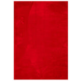 Tapis Vidaxl Huarte Low -Pile Soft Soft Lavable 120x170 cm rouge