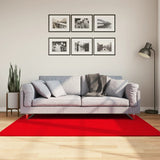 Tapis Vidaxl Huarte Low -Pile Soft Soft Lavable 120x170 cm rouge