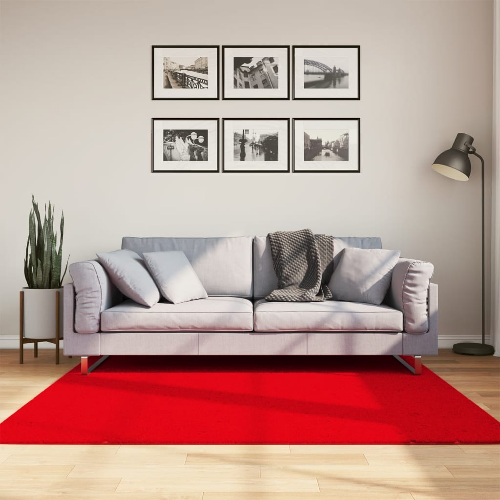 VIDAXL RAG HUARTE LASSO -DIPLE SOLABILE MORSE 160X160 CM ROSSO