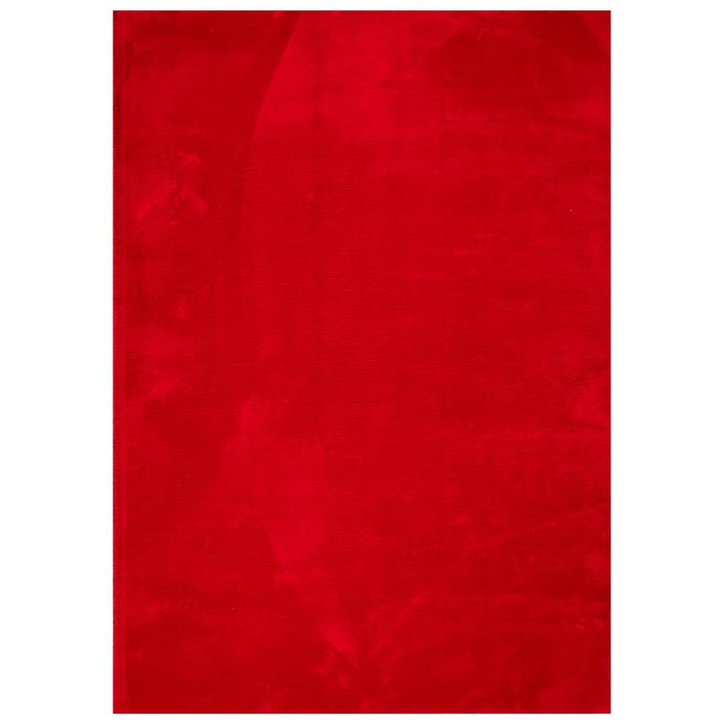 Vidaxl rug Huarte low -pole soft washable 200x280 cm red