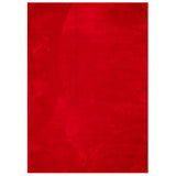 Vidaxl Teppich Huarte niedrige Schleife weichwaschbar 240x340 cm rot