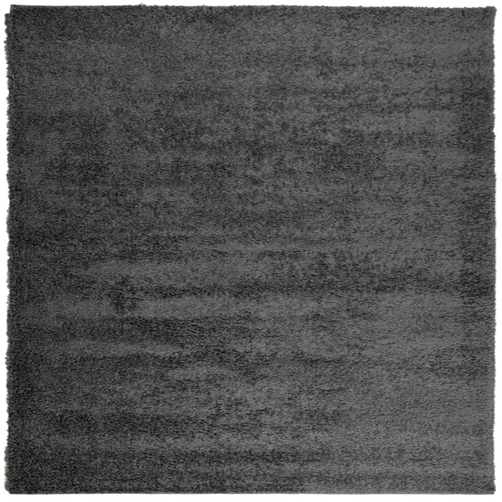 Vidaxl Rug Pamplona Shaggy Meget bunke 160x160 cm Anthracite