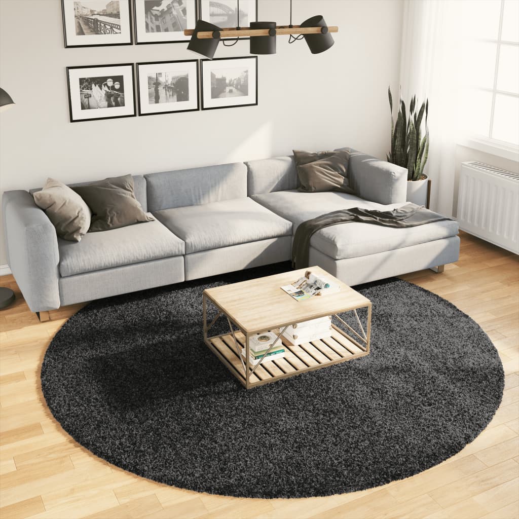 Vidaxl rug Pamplona Shaggy Highly Modern Ø 240 cm Anthracite