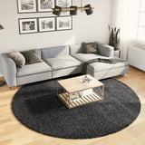 Vidaxl rug Paramploa Shamgy héich modern Ø 240 cm Anthracit