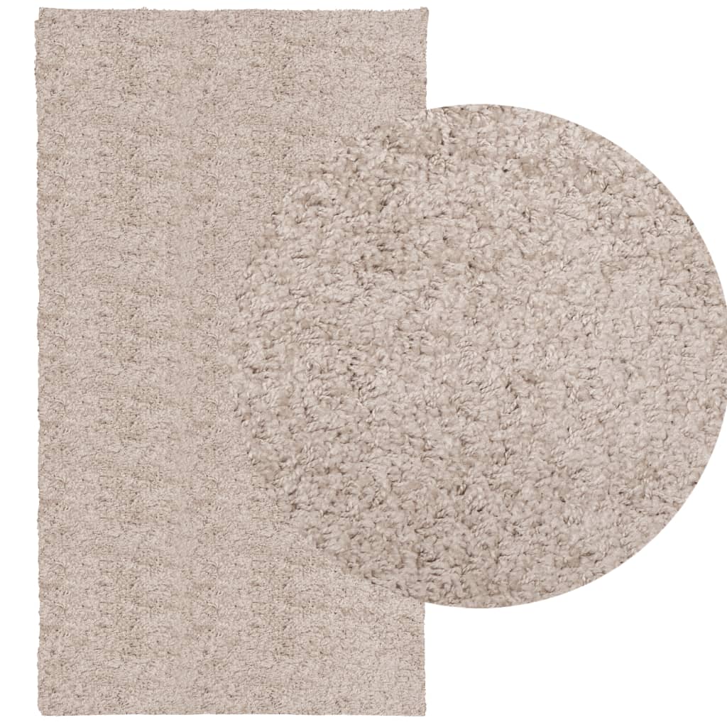 Vidaxl tapis Pampelune Shaggy hautement moderne 60x110 cm beige