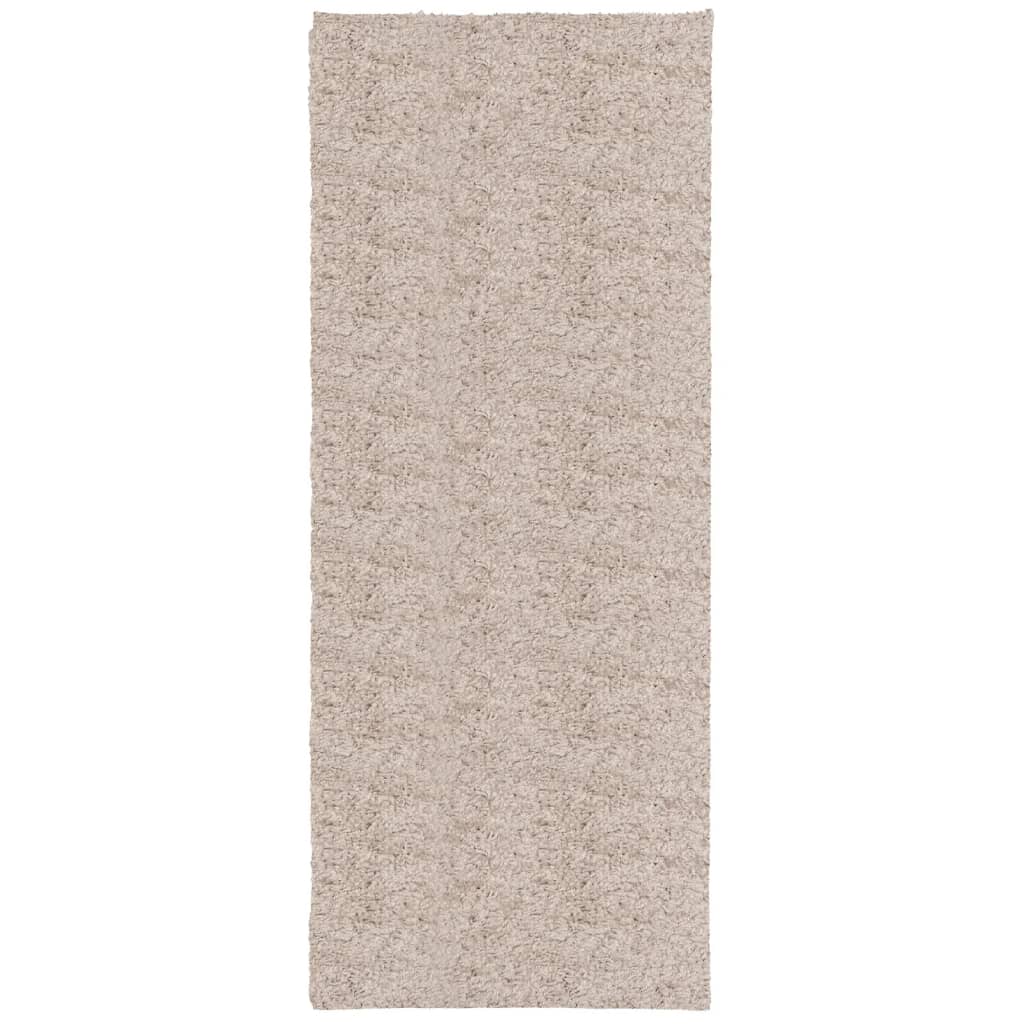 Vidaxl tapis Pampelona Shaggy hautement moderne 80x200 cm beige