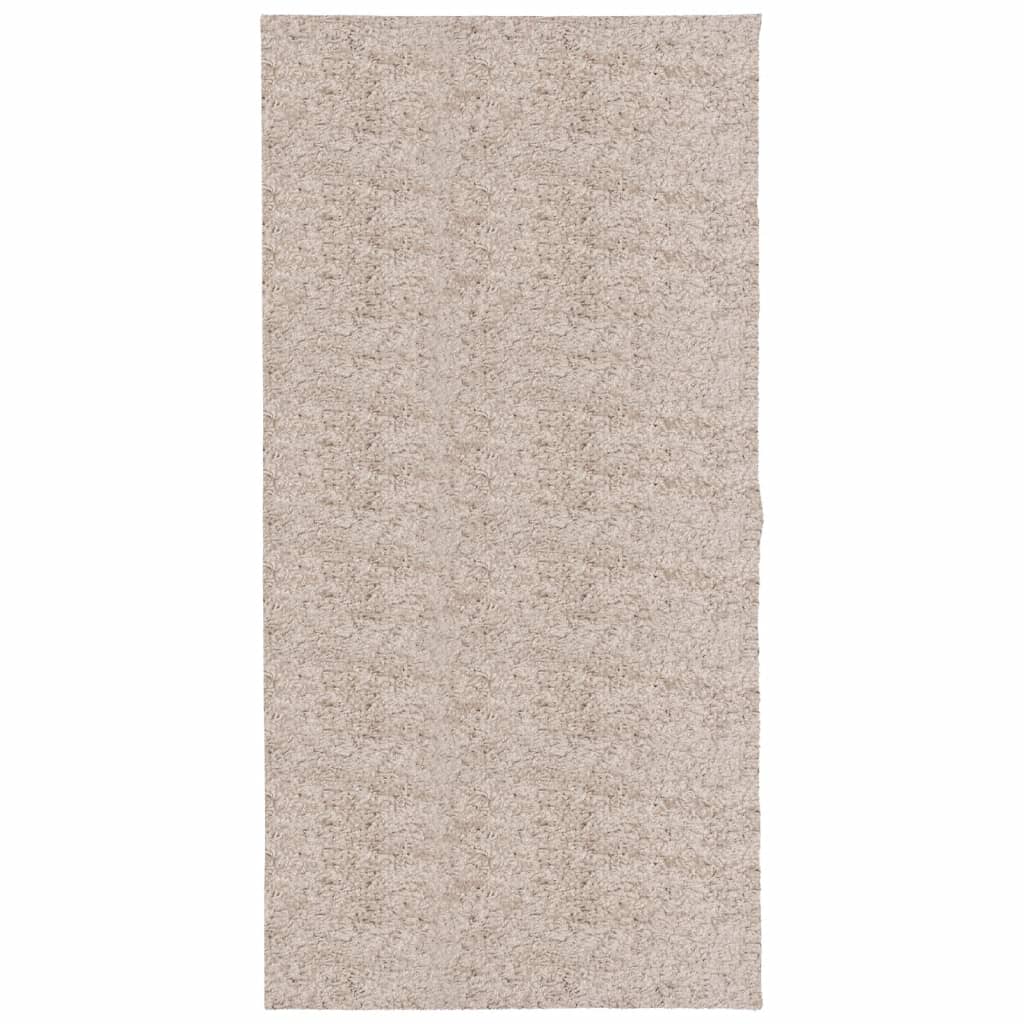 Vidaxl Rug Pamplona Shaggy Sterkt Pole Modern 100x200 cm Beige