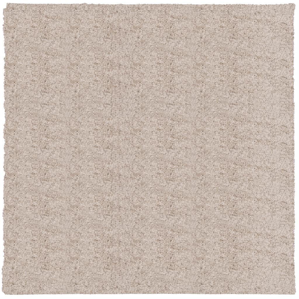 Vidaxl Rug Pamplona Shaggy Svært moderne 120x120 cm beige