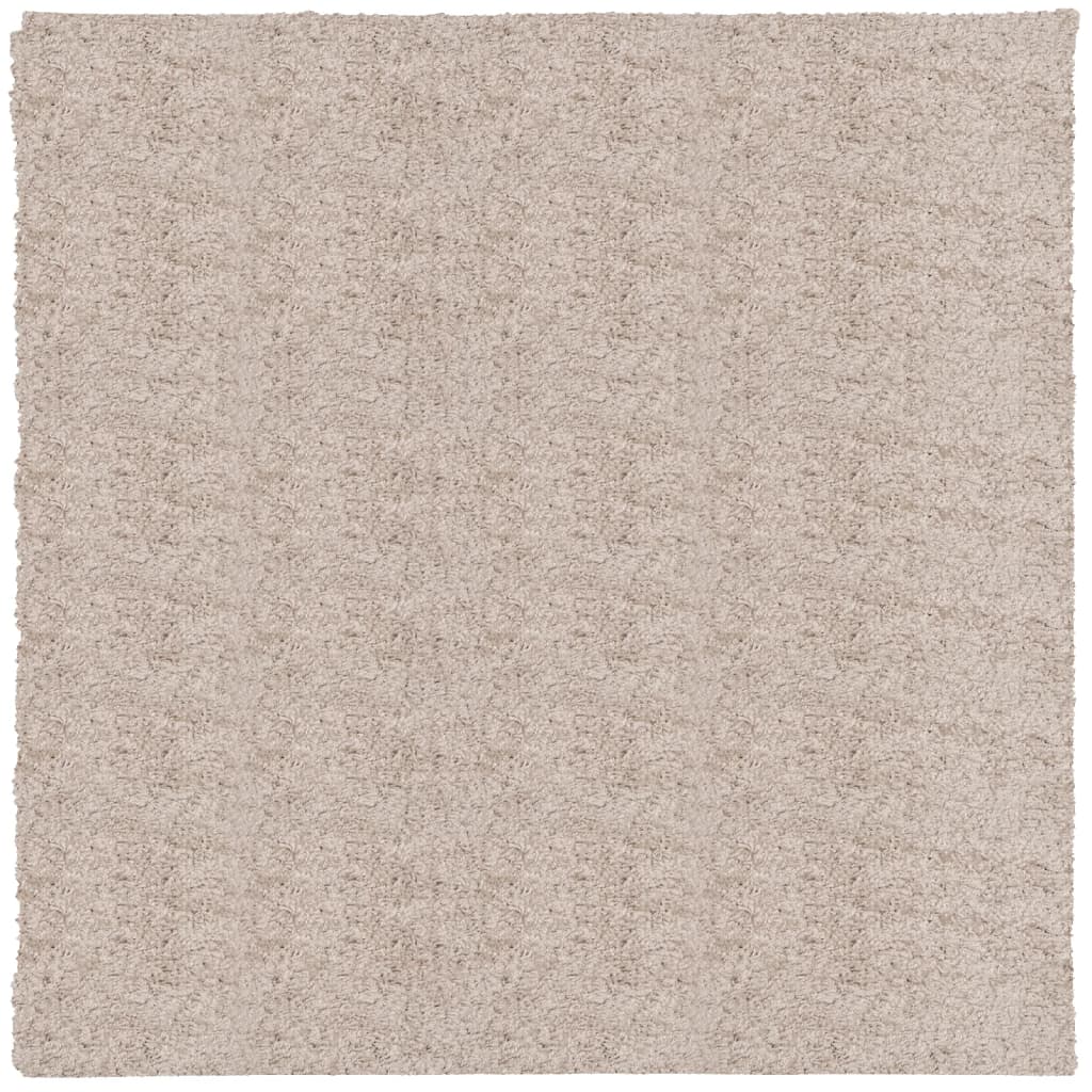 Vidaxl Rug Pamplona Shamgy héich modern 200x200 cm Beiere