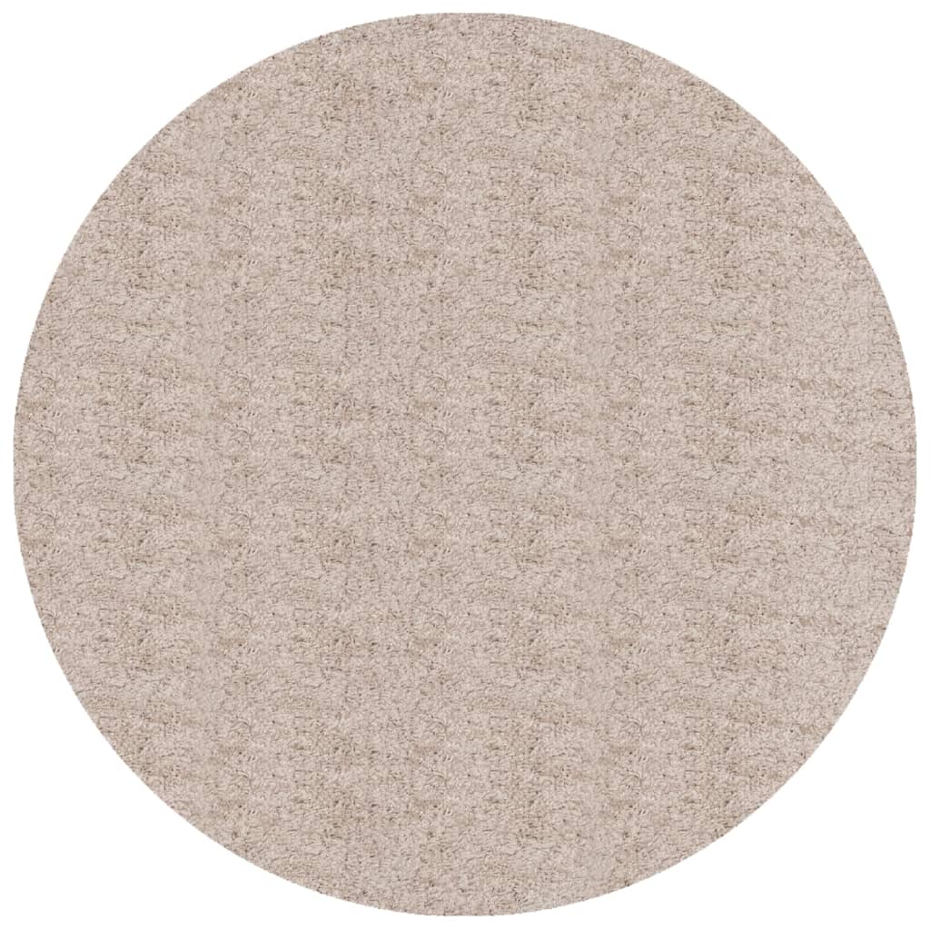 Vidaxl -mattan Pamplona Shaggy mycket modern Ø 120 cm beige