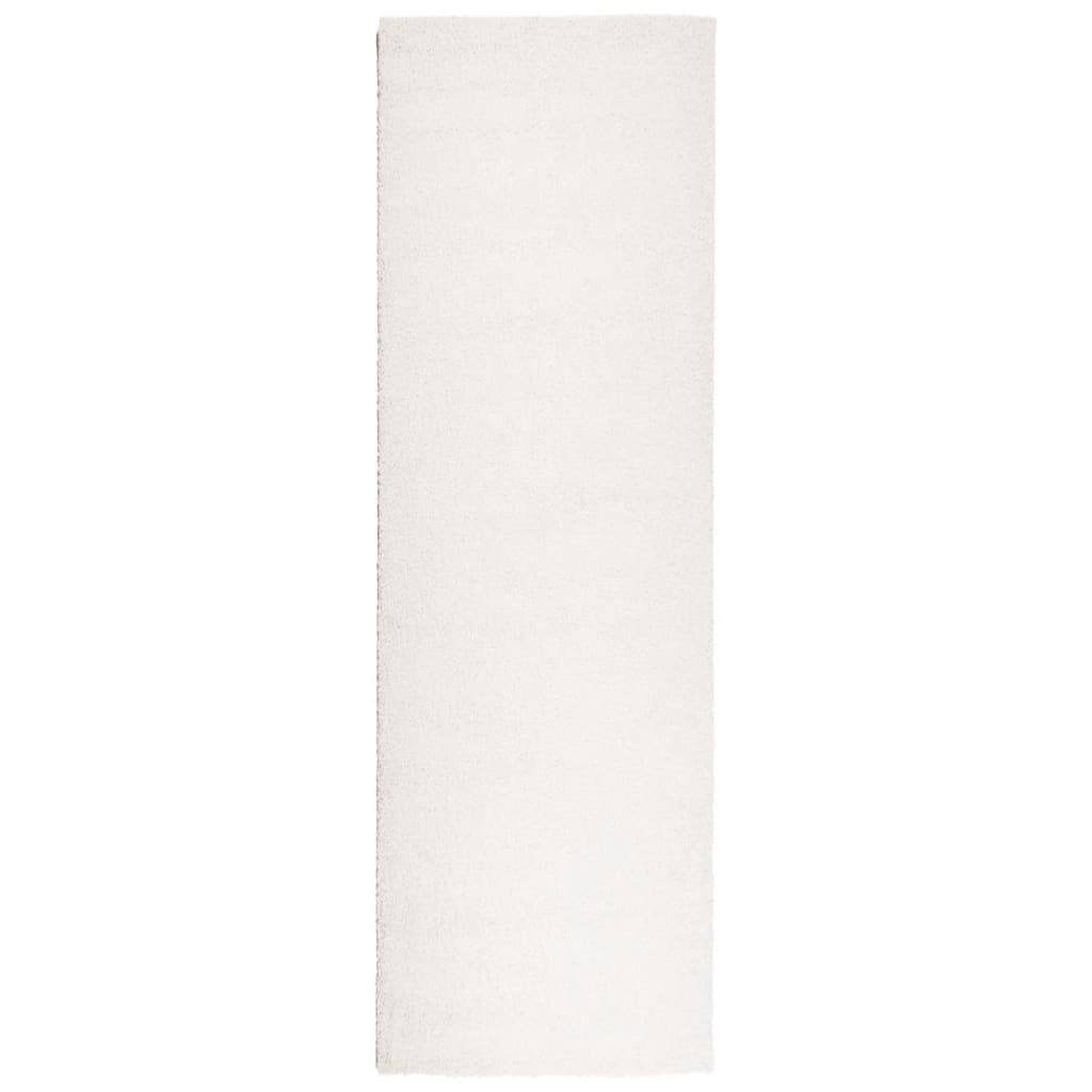 Vidaxl Rug Pamplona Shaggy meget moderne 80x250 cm creme