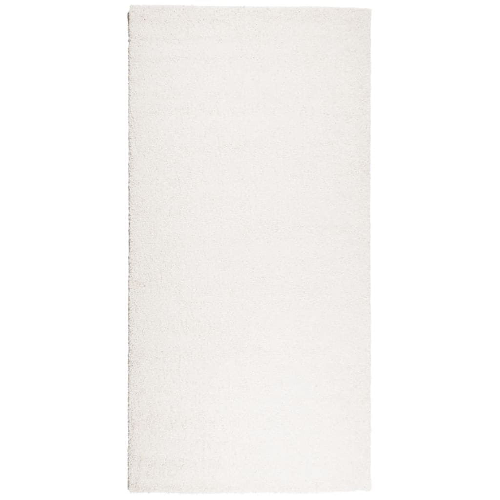 Vidaxl Rug Pamplona Shamgy héich modern 100x200 cm Crème