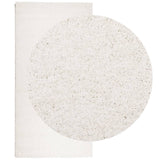 Vidaxl vloerkleed pamplona shaggy hoogpolig modern 100x200 cm crème