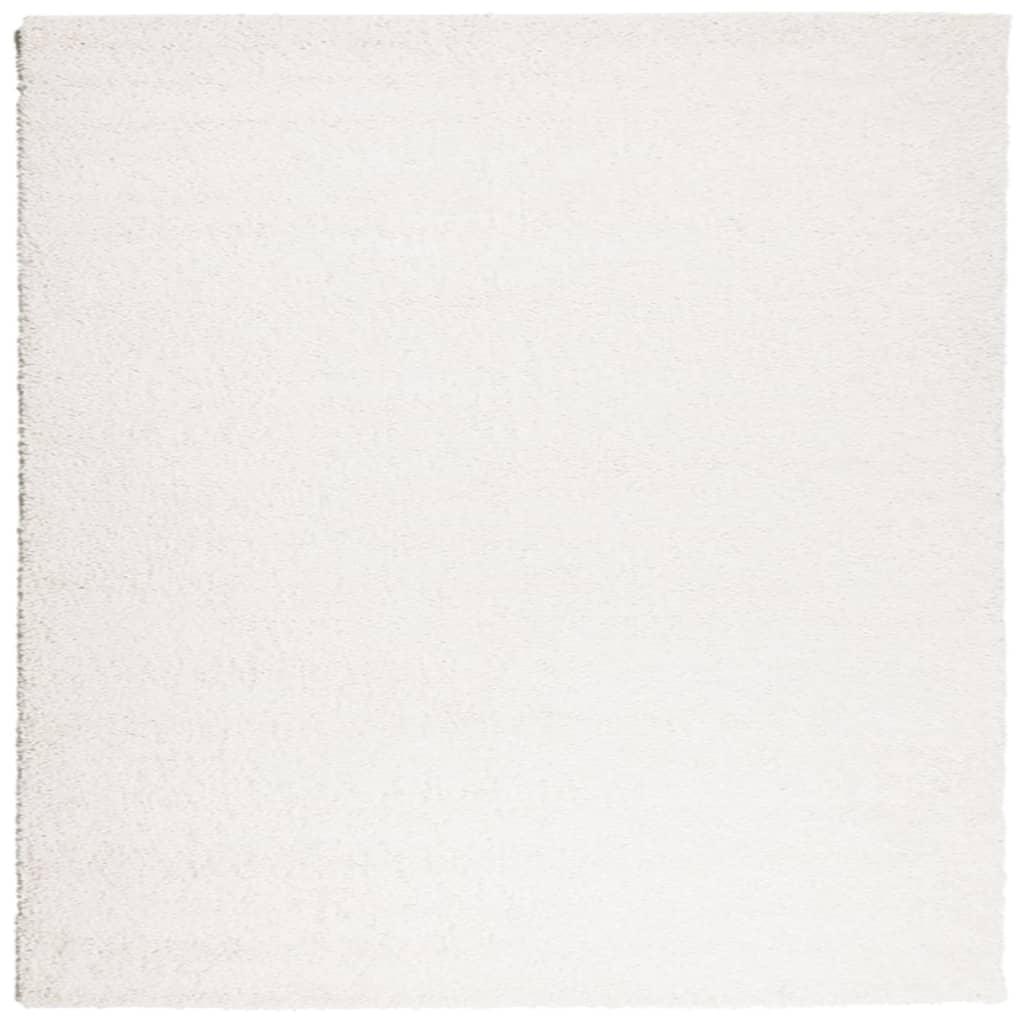 Vidaxl Rug Pamplona Shamgy héich modern 200x200 cm Crème